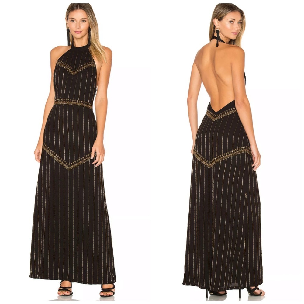 Revolve Ale By Alessandra Clarissa Beaded Gown Medium New With Tags